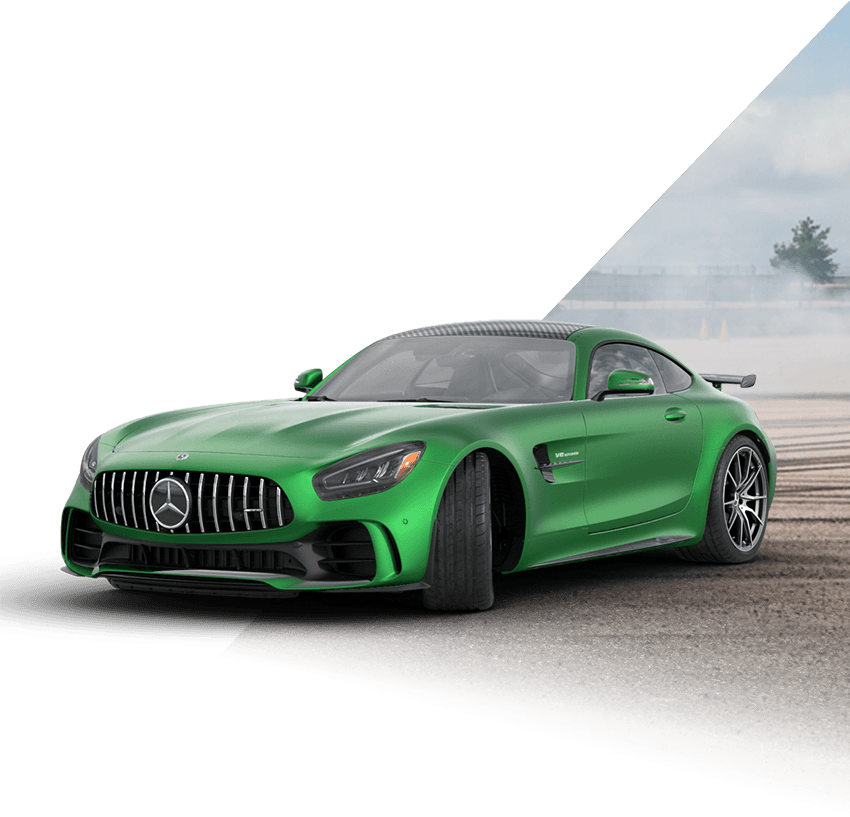 Green Mercedes-AMG GT R Coupe